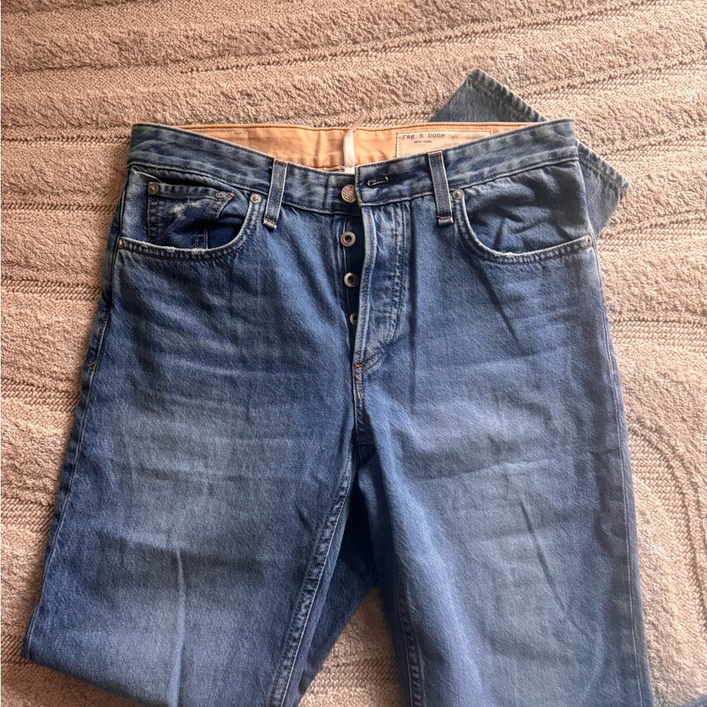 rag & bone High Rise Blue Denim Jeans